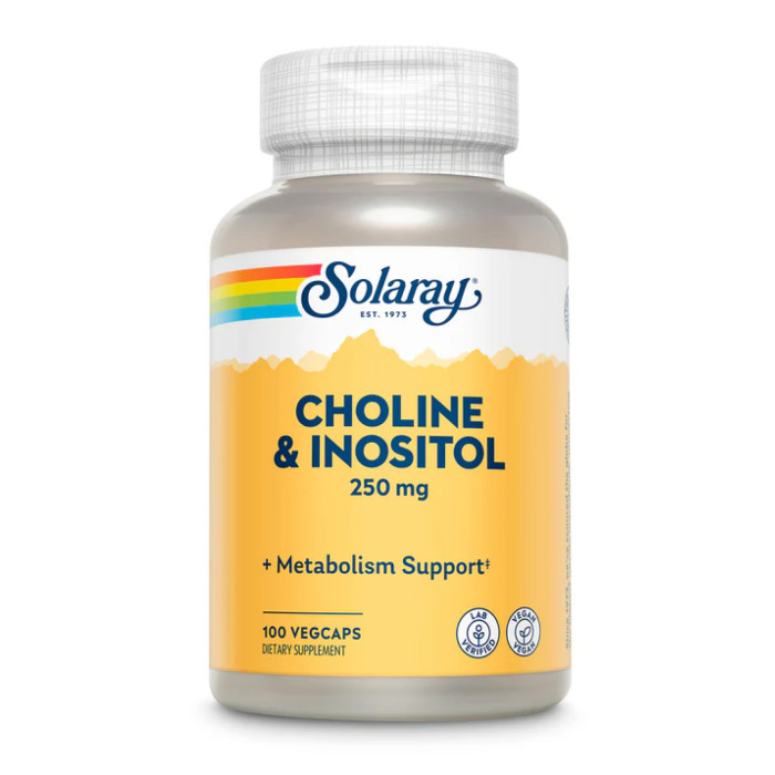 Solaray Choline & Inositol - 100 vcaps