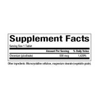 Natural Factors Chromium Picolinate 500mcg - 90 tabs