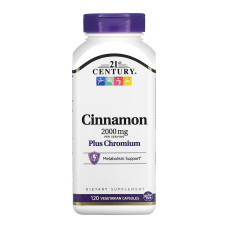 21st Century Cinnamon Plus Chromium - 120 vcaps