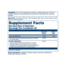 Solaray CircuLegs Circulation Support 200mg - 60 vcaps