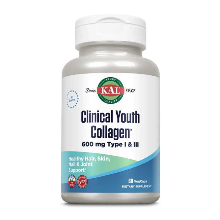 KAL Clinical Youth Collagen I&III 600mg - 60 vcaps