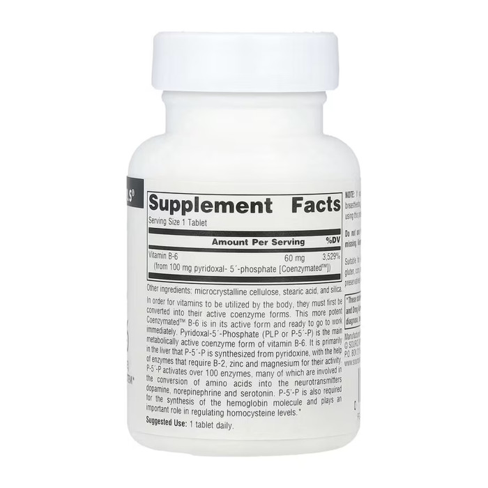 Source Naturals Coenzymated™ Vitamin B-6 100 mg - 60 tabs