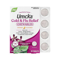 Nature's Way Cold + Flu Relief - 20 tabs Orange