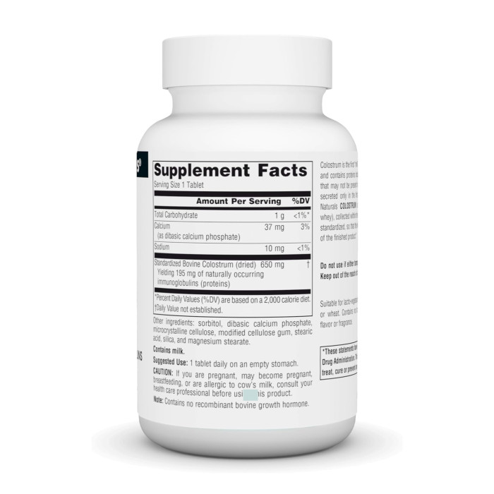 Source Naturals Colostrum 650 mg - 30 tabs