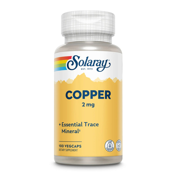 Solaray Copper 2mg - 100 caps