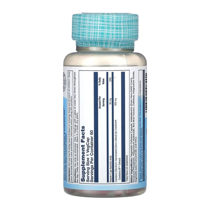 Solaray CranActin Cranberry Extract 400mg - 60 vcaps