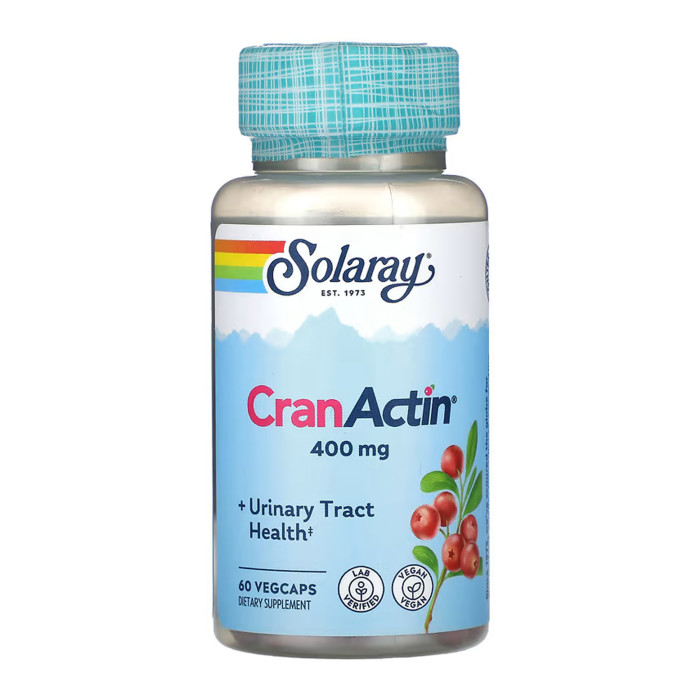 Solaray CranActin Cranberry Extract 400mg - 60 vcaps