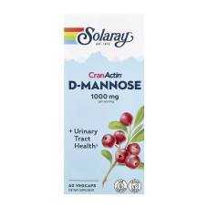 Solaray CranActin D-Mannose 1000mg - 60 vcaps