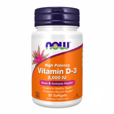 Now Foods VIT D-3 2000 IU - 30 sgels