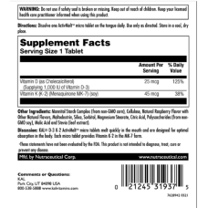 KAL D3 & K2 25mcg - 60 tabs Raspberry
