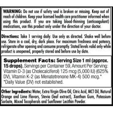 KAL D3 K2 DropIns 125mcg - 2 oz Citrus