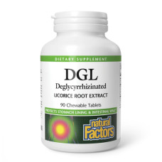 Natural Factors DGL 400mg - 90 tabs