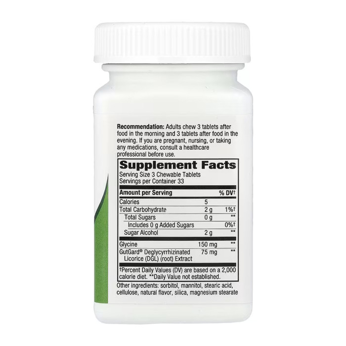 Nature's Way DGL (Sugar Free) - 100 tabs