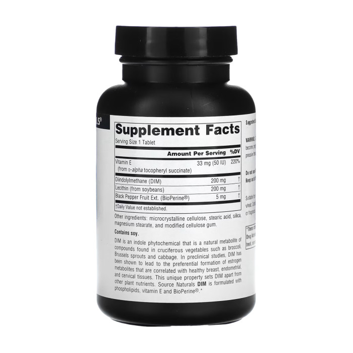 Source Naturals DIM 200mg - 60 tabs