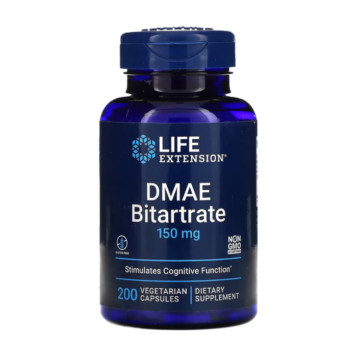 Life Extension DMAE Bitartrate 150mg - 200 vcaps