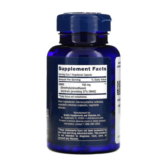 Life Extension DMAE Bitartrate 150mg - 200 vcaps