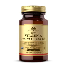 Solgar Dry Vitamin A 1500 mcg (5000 IU) - 100 tabs