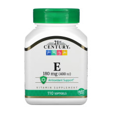 21st Century E 180 mg (400IU) - 110 softgels