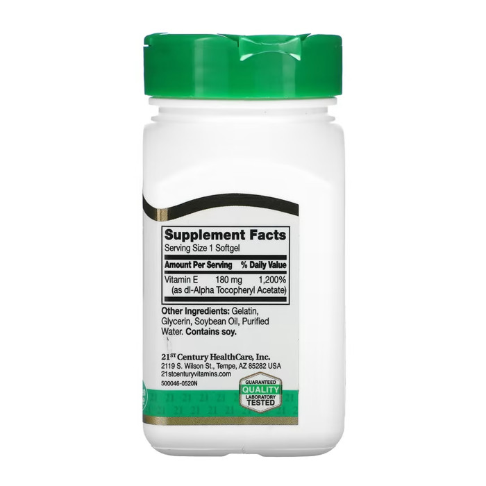 21st Century E 180 mg (400IU) - 110 softgels