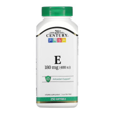 21st Century E 180 mg (400IU) - 250 softgels