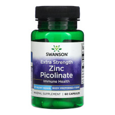 Swanson Extra Strength Zinc Picolinate Body Preferred Form 50mg - 60 caps