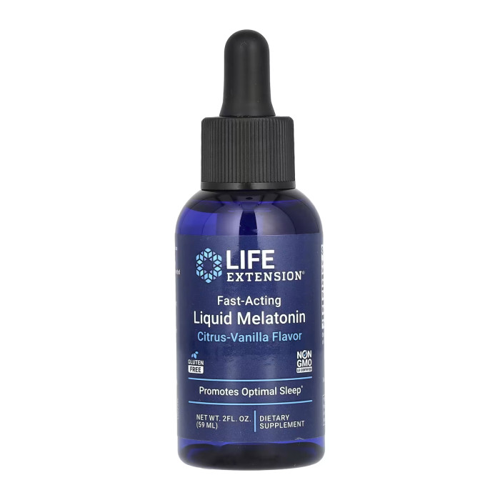 Life Extension Fast-Acting Liquid Melatonin (Citrus-Vanilla) - 2 fl oz