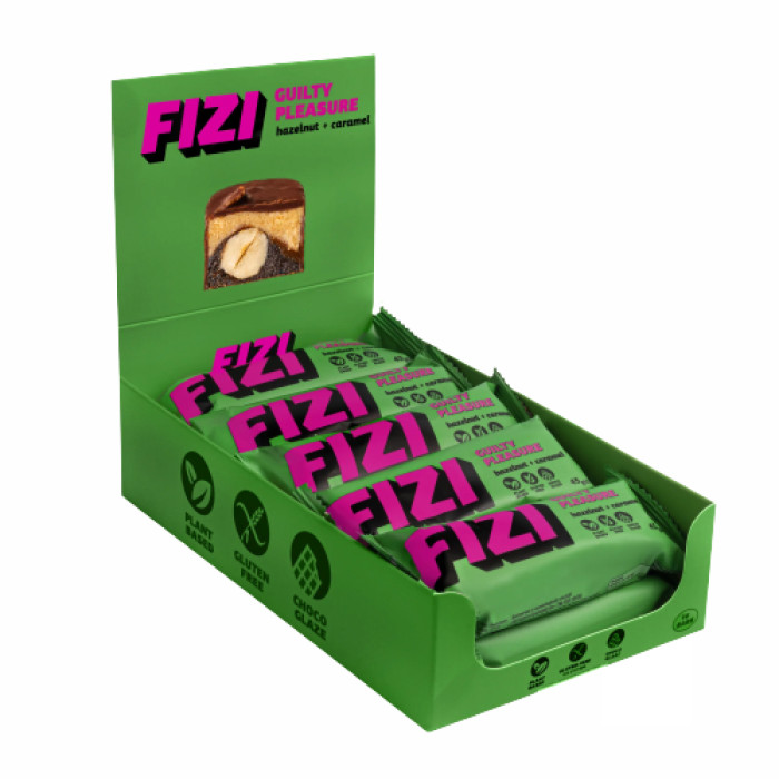FIZI FIZI Chocolate Bar - 10х45g Hazelnut-Caramel