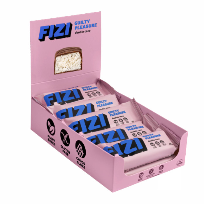 FIZI FIZI Chocolate Bar - 10х40g Double Coconut