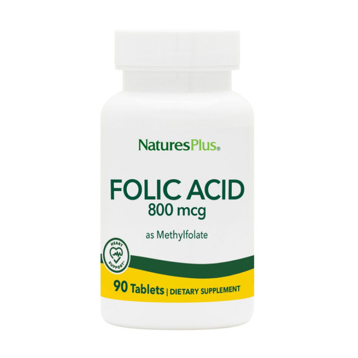 Nature's Plus Folic Acid 800mcg - 90 tabs