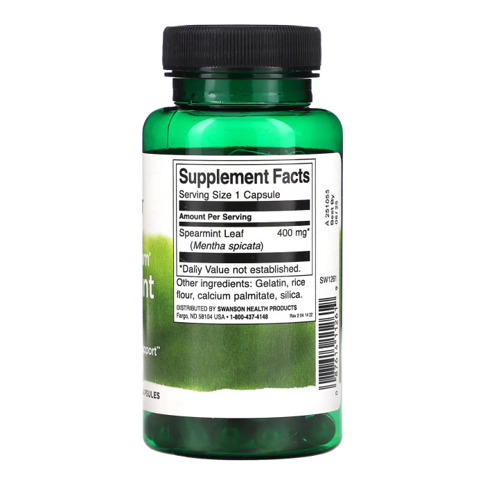 Swanson Full Spectrum Spearmint Leaf 400mg - 60 caps