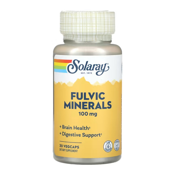 Solaray Fulvic Minerals 100mg - 30 vcaps