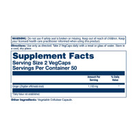 Solaray Ginger Root 1100mg (2 serv. of 550mg) - 100 vcaps