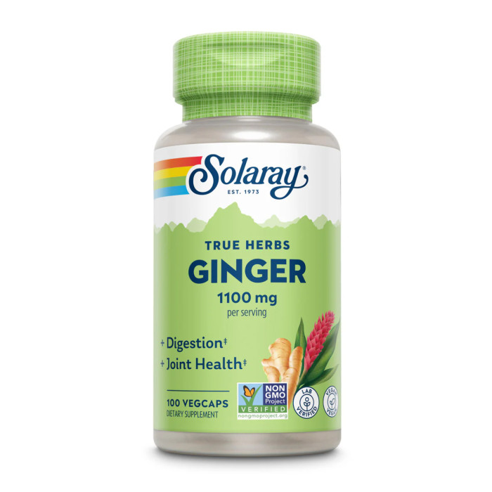 Solaray Ginger Root 1100mg (2 serv. of 550mg) - 100 vcaps