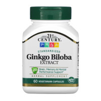 21st Century Ginkgo Biloba Extract - 60 vcaps