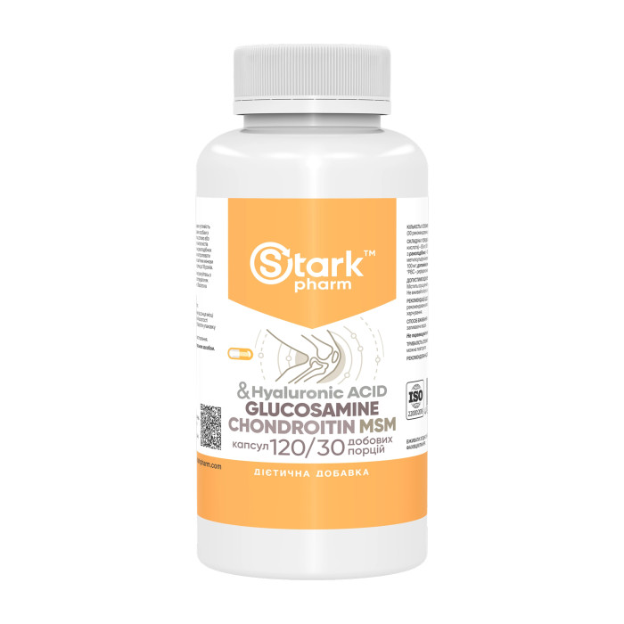Stark Pharm Glucosamine Chondroitin MSM & Hyaluronic Acid - 120 caps