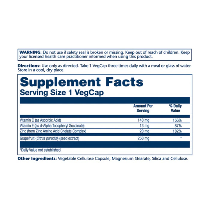 Solaray Grapefruit Seed Extract 250mg - 60 vcaps