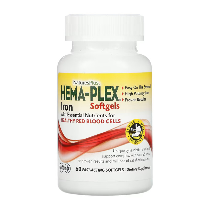 Nature's Plus Hema-Plex - 60 softgels