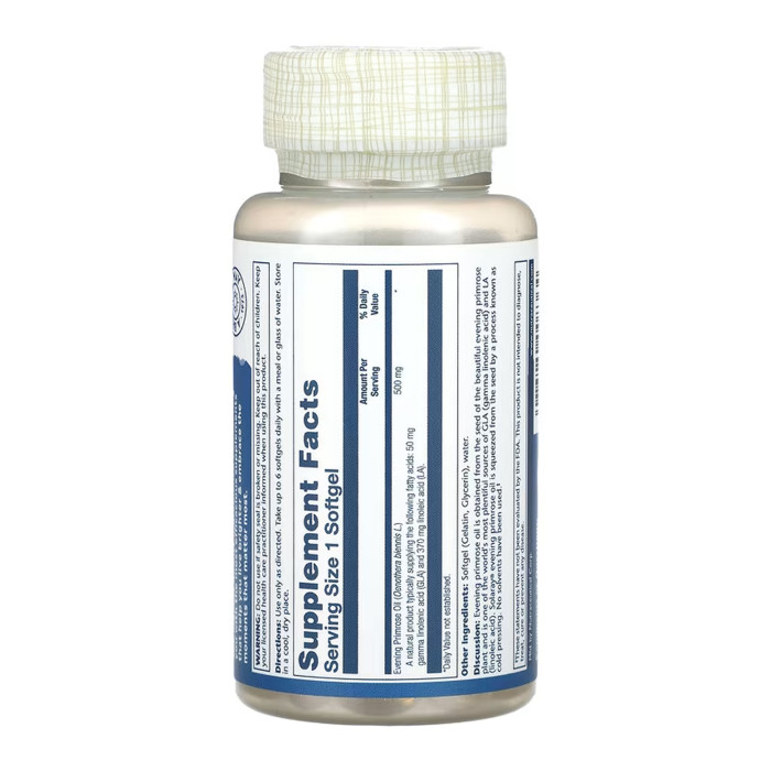 Solaray High Potency Evening Primrose 500mg - 90 softgels