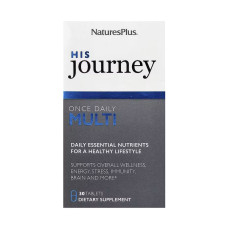 Nature's Plus His Journey Once Daily Multi - 30 tabs