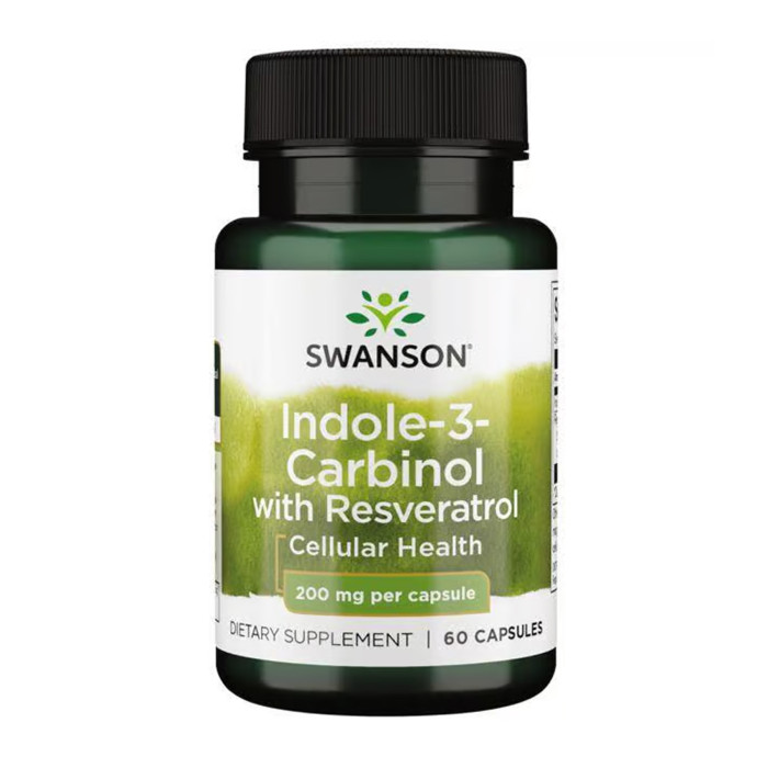 Swanson Indole-3-Carbinol with Resveratrol 200mg - 60 caps