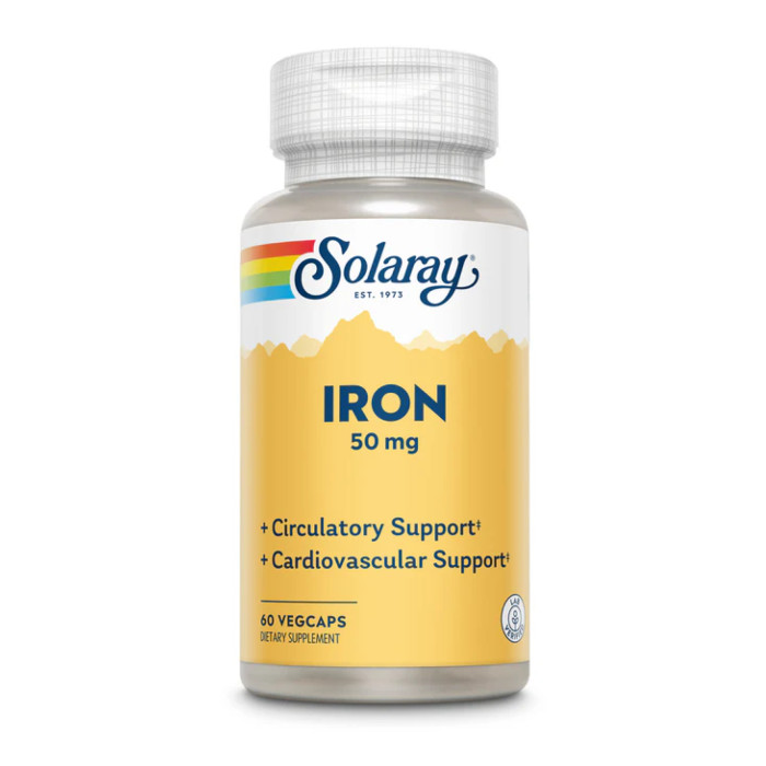 Solaray Iron 50mg - 60 vcaps