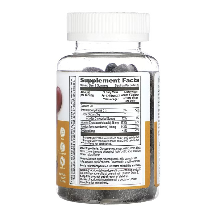 Lifeable Iron + Vitamin C Kids - 60 gummies