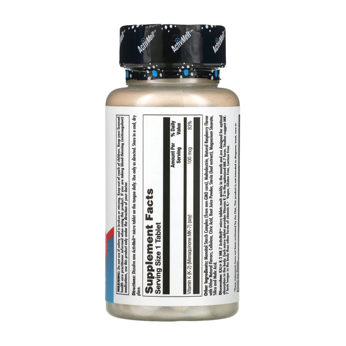 KAL K-2 MK-7 ActivMelt 100 mcg - 60 tabs
