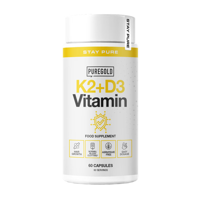 Pure Gold K2+D3 Vitamin - 60 caps