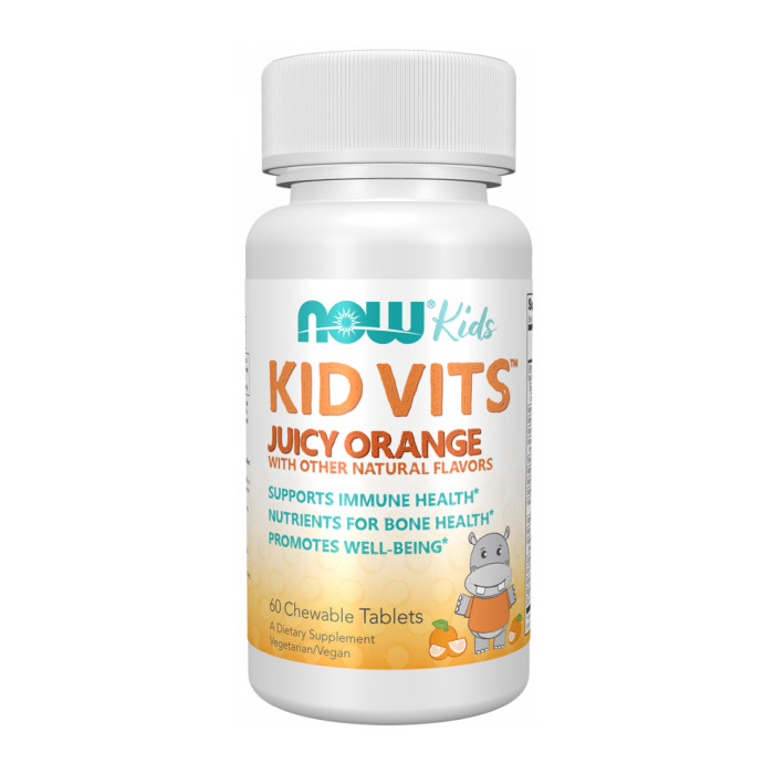 Now Foods Kid Vits™ Juicy Orange Chewable - 60 tabs (До 01.27)