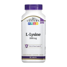 21st Century L-Lysine 1000 mg - 90 tabs