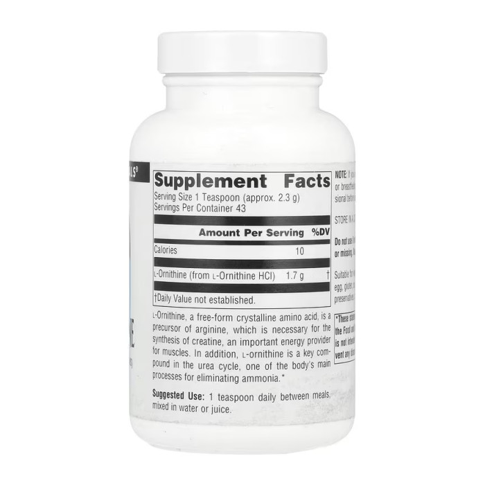 Source Naturals L-Ornithine - 100g