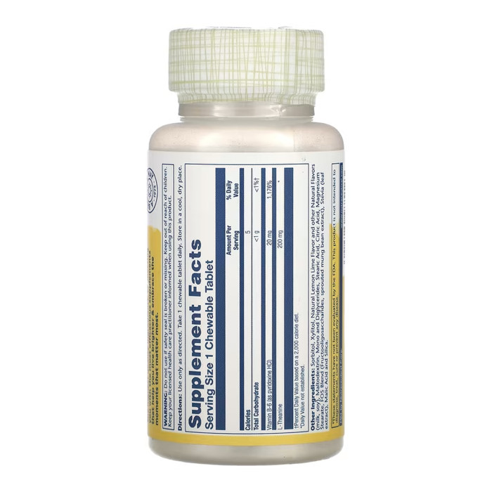 Solaray L-Theanine 200mg - 30 chewables