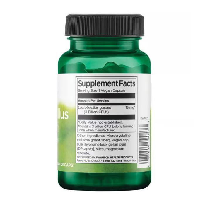 Swanson Lactobacillus Gasseri 3 Billion Cfu - 60 vcaps