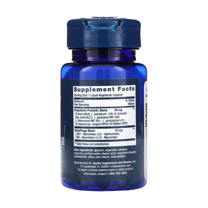 Life Extension LE FLORASSIST® GI with Phage Technology - 30 vcaps (Пошкоджена банка)